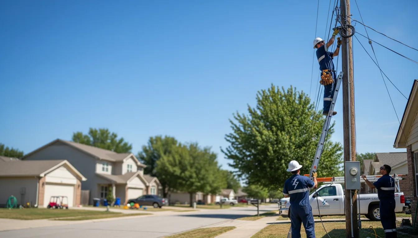 Residential electrician providing installation services in Orient, ME